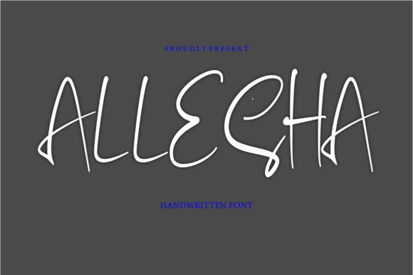 Allesha: A Handwritten Font for Modern Editorial Design
