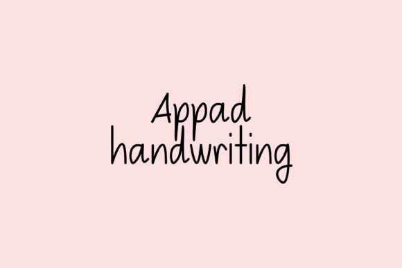 Appad: A Whimsical Handwritten Font That Elevates Small Business Branding