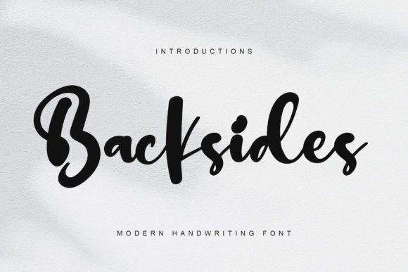 Backsides: A Festive Script Font for Handmade Holiday Magic