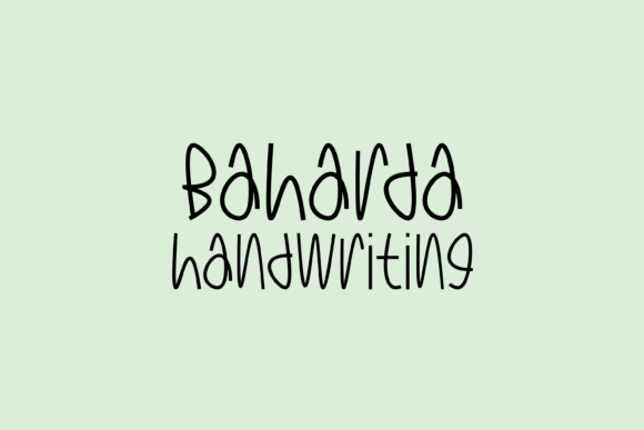 Baharda: A Whimsical Handwritten Font for Modern Web Design Projects