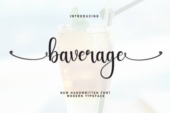 Baverage: A Sweet Handwritten Font for Crafters and Sellers