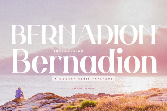Bernadion: A Modern Serif Typeface for Sophisticated Brand Identities