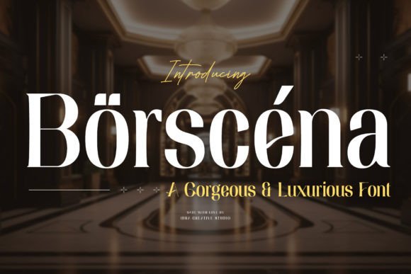 Borscena: A Luxury Serif Font for Elegant Web Design