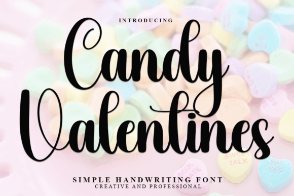 Candy Valentines: A Handwritten Font for Elegant Editorial Design