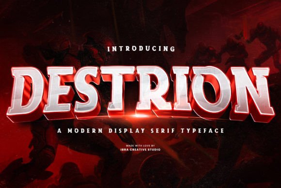 Destrion: A Premium Display Serif Font for Professional Branding