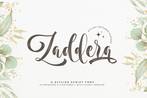 Elevating Craft Designs with the Zaddera Script Font