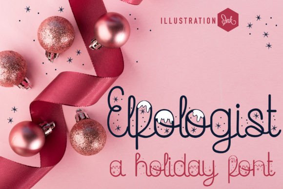 Elfologist: A Handwritten Script Font Perfect for Holiday Crafts & Invitations