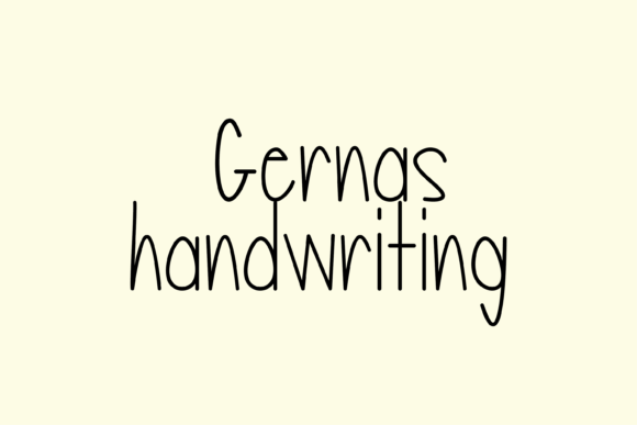 Gernas: A Whimsical Handwritten Font for Modern Marketing Visuals