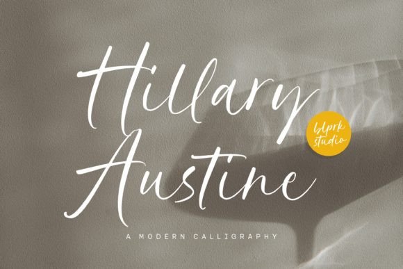 Hillary Austine: A Modern Calligraphy Font for Brand-Centric Campaigns