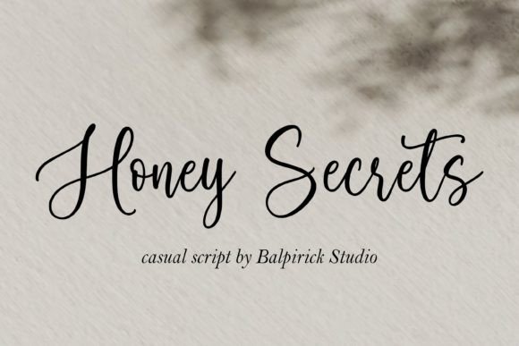 Honey Secrets: A Casual Script Font for Modern Editorial Design