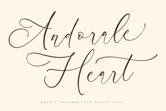 How Andorale Heart Elevates Campaign Typography with Elegant Script Style