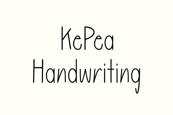 Kepea: A Whimsical Handwritten Font for Crafters and Product Designers
