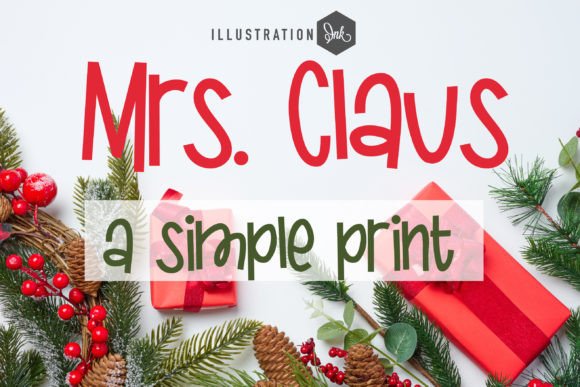 Mrs. Claus: A Whimsical Typeface for Warm Editorial Design