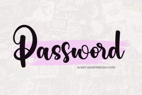 Password: A Stylish Handwritten Font That Elevates Brand Identity