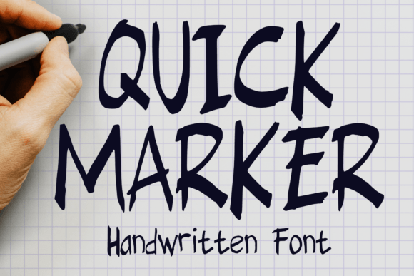 Quick Marker: A Handwritten Font That Elevates Small Business Branding