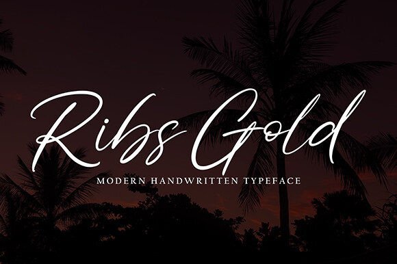 Ribs Gold: A Luxurious Script Font for Editorial Elegance