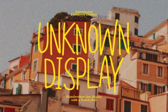 Unknown Display: A Bold Typeface for Standout Campaign Visuals