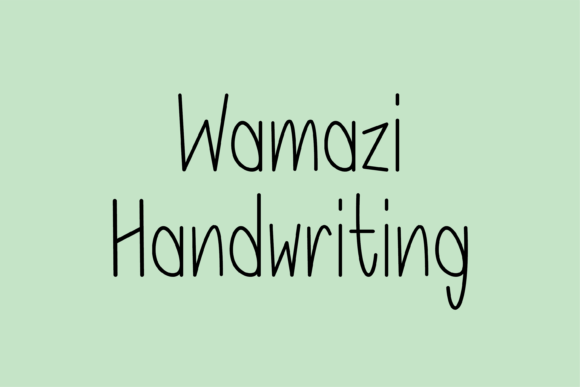 Wamazi: A Handwritten Font That Brings Personality to Your Editorial Design