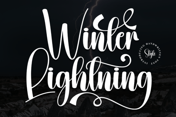 Winter Lightning Font: Elevating Web Design with Elegant Script Typography